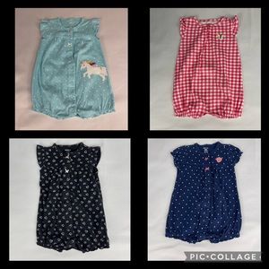 NWOT,EUC 12 MO Rompers
